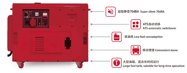 靜音小型柴油發電機組SCD13000